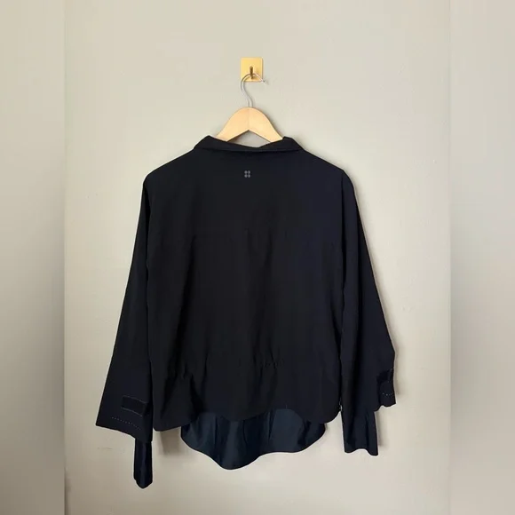 Medium/8-10 Sweaty Betty Black Fast Lane Running Jacket - Picture 7 of 7